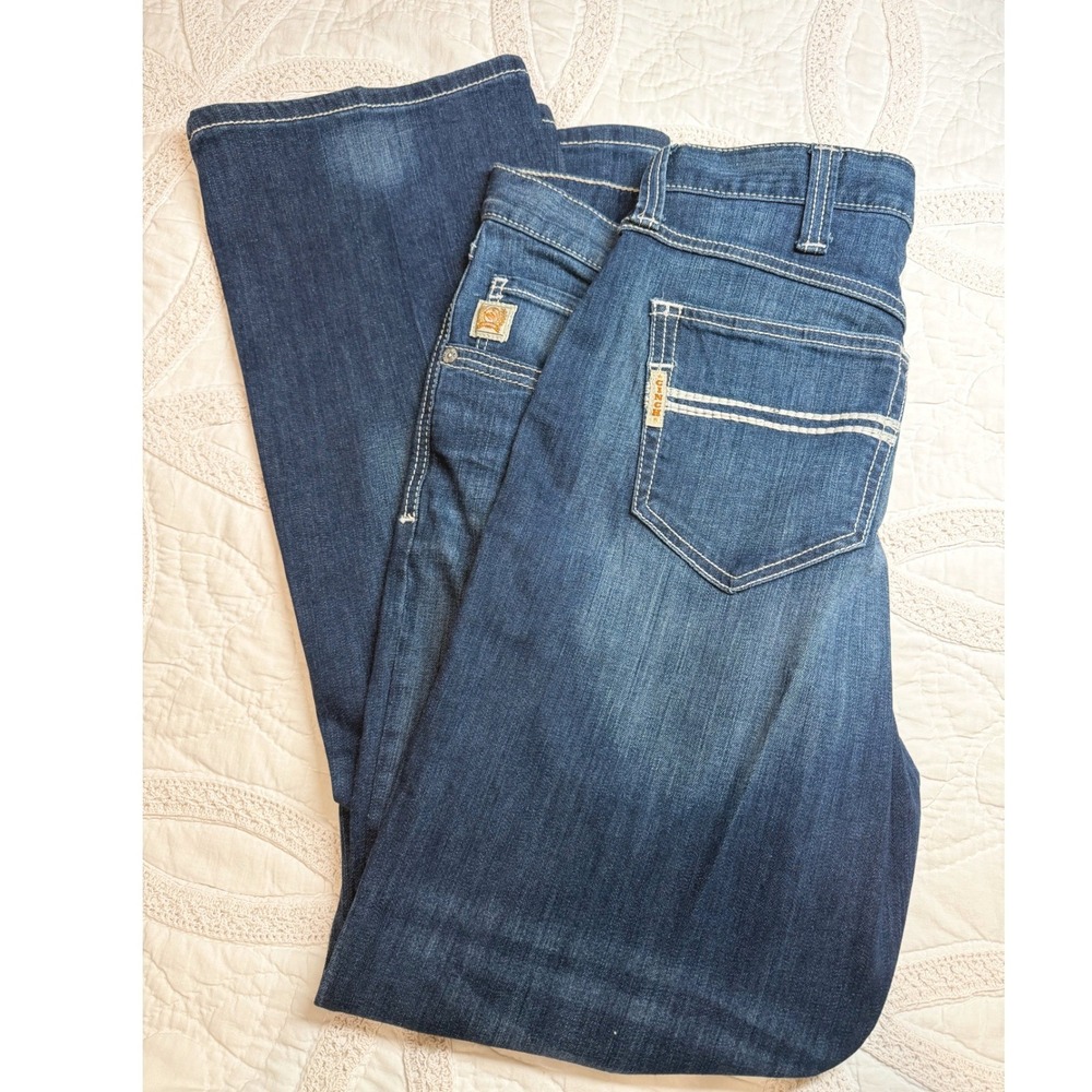 Cinch Jeans Bootcut Dark Wash Western Cowboy Rodeo Denim Workwear Mens 38x32